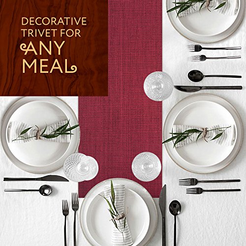 Anna Stay Multi-functional Burgundy Table Runner