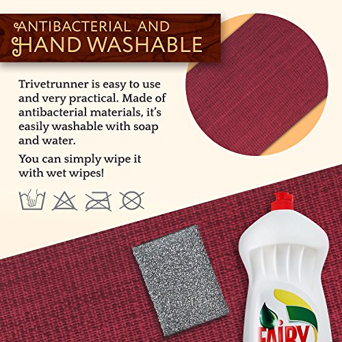 Anna Stay Multi-functional Burgundy Table Runner