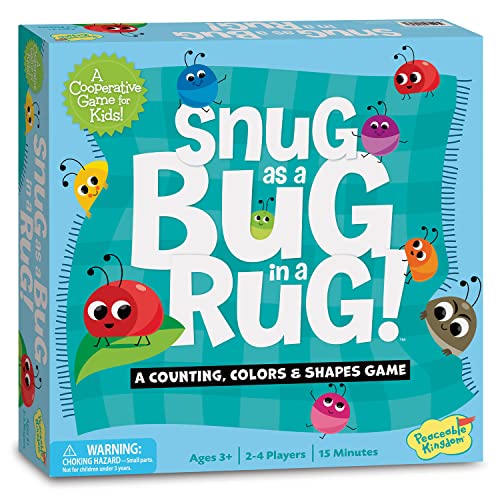Peaceable Kingdom Snug as a Bug in a Rug Award Winning Preschool Skills Builder Game