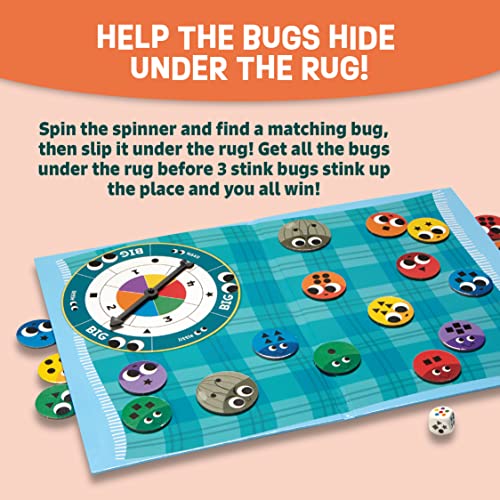 Peaceable Kingdom Snug as a Bug in a Rug Award Winning Preschool Skills Builder Game