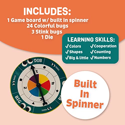 Peaceable Kingdom Snug as a Bug in a Rug Award Winning Preschool Skills Builder Game