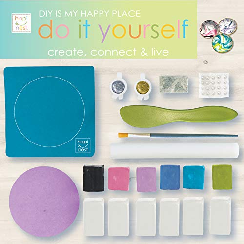 Hapinest DIY Clay Jewelry Dish Arts and Crafts Kit Gifts for Girls Kids Ages 8 9 10 11 12 Years Old