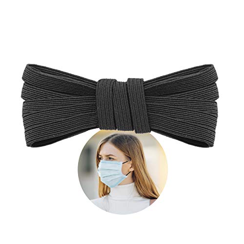 Black Elastic Band for Sewing - 1/4" - 5 Yards