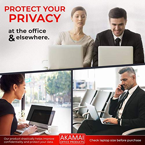 Apple MacBook Compatible? Premium Black Privacy Screen and Blue Light Screen Protector? Anti-Glare, Anti-Scratch, Blocks 96% UV