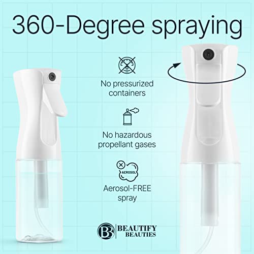 Hair Spray Bottle - Ultra Fine Continuous Water Mister