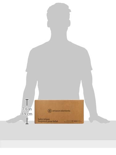 Amazon Elements Baby Wipes, Sensitive, Flip-Top Packs