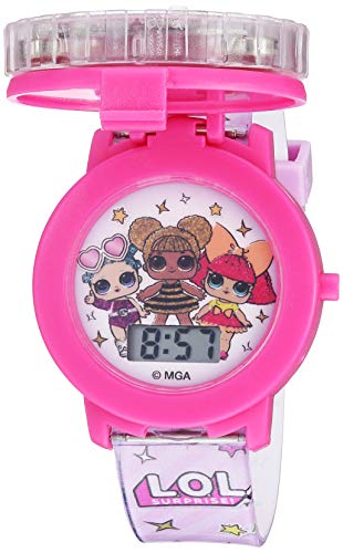 L.O.L. Surprise! Girls' Quartz Watch with Plastic Strap, Pink, 17.6 (Model: LOL4000)