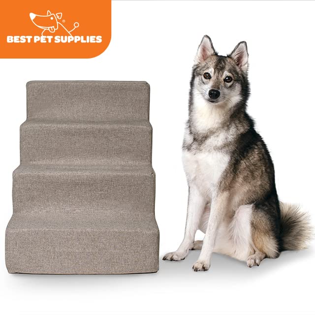 Pet Stairs for Small Dogs & Cats, Non-Slip, 4-Step