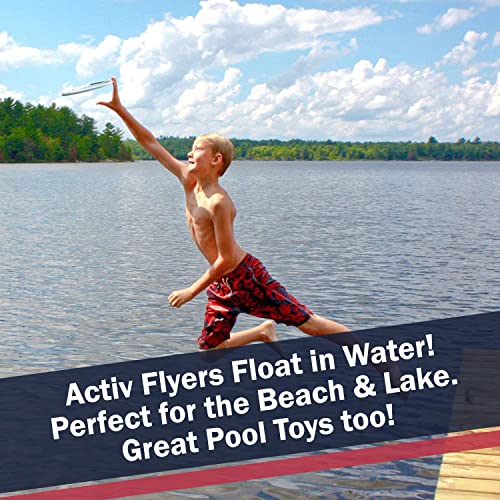 Activ Life Flying Toys [Glow-in-The-Dark] Cool 6 Year Old Boy Gifts & Christmas Presents for Kids to Play in Backyard, School Playground, Indoor Gym or BBQ Tailgate Party Toss Games