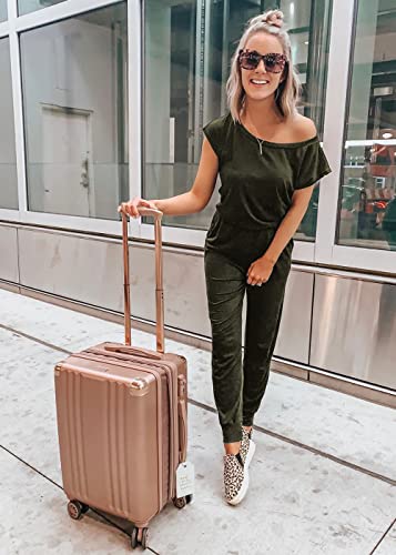 Off Shoulder Solid Romper Jumpsuit for Women