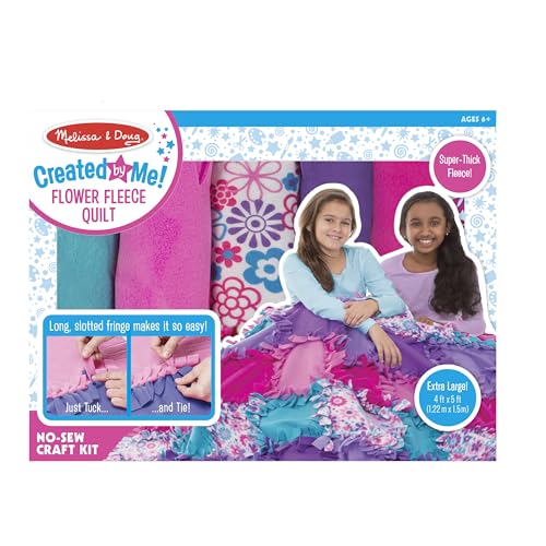 Melissa & Doug Flower Fleece Quilt