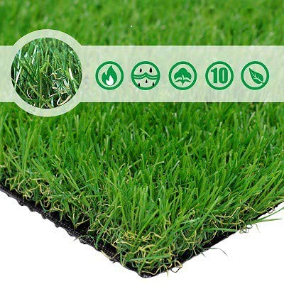 PET GROW Artificial Grass Turf 10FTX82FT(820 Square FT), Realistic Indoor Outdoor Garden Lawn Landscape Patio Synthetic Turf Mat- Thick Fake Faux Grass