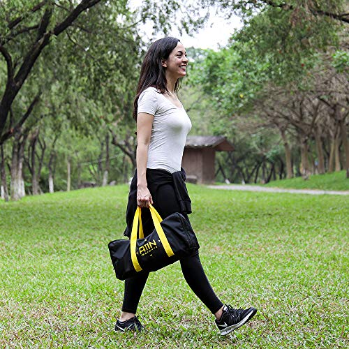 A11N Portable PVC Framed Bean Bag Toss Game Set with 8 Bean Bags & Carry Bag | Most Popular Cornhole Game Set | Yellow & Black or American Flag Pattern | Indoor/Outdoor