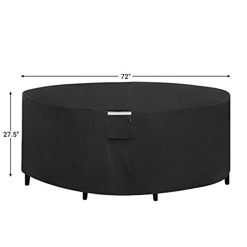 SONGMICS Outdoor Round Patio Table and Chairs Cover 70 Inches