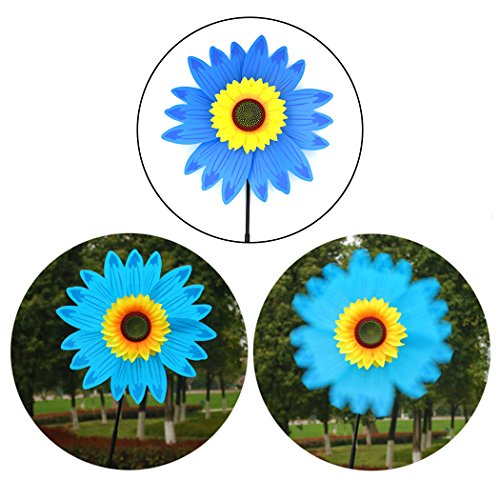 B bangcool Sunflower Lawn Pinwheels Wind Spinners Garden Party Pinwheel Wind Spinner for Patio Lawn & Garden (6 PCS)?