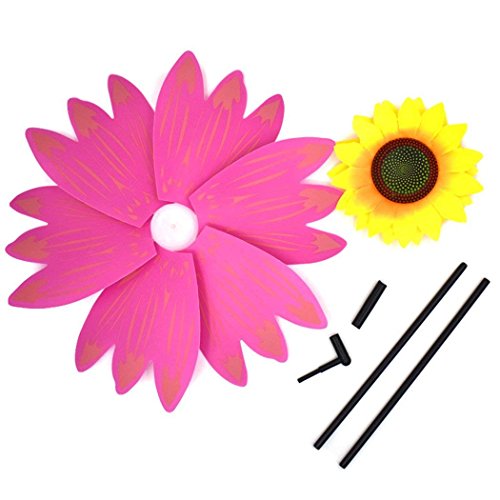 B bangcool Sunflower Lawn Pinwheels Wind Spinners Garden Party Pinwheel Wind Spinner for Patio Lawn & Garden (6 PCS)?