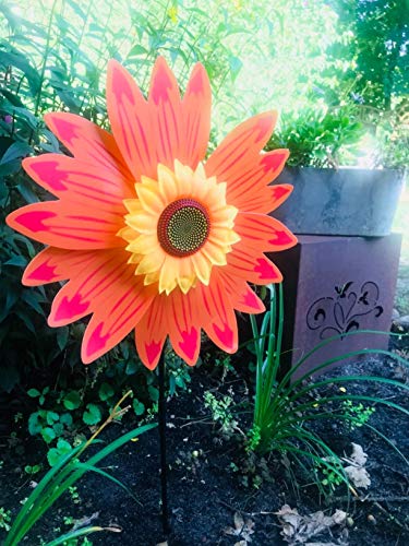 B bangcool Sunflower Lawn Pinwheels Wind Spinners Garden Party Pinwheel Wind Spinner for Patio Lawn & Garden (6 PCS)?