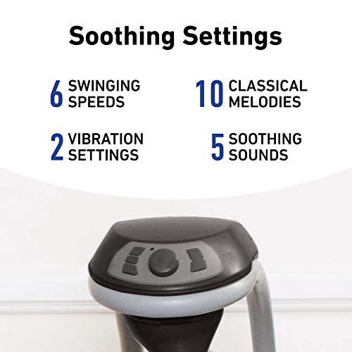 Graco Simple Sway Baby Swing | 2 Speed Vibration, Abbington