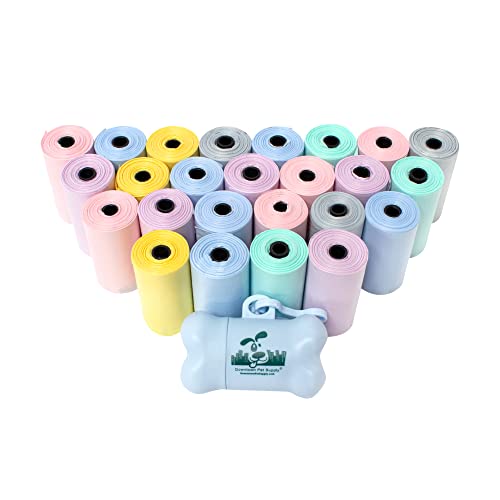 500 Ct Unscented Dog Waste Bags & Dispenser