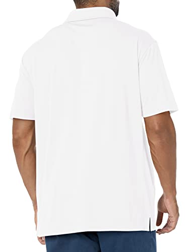 Cutter & Buck Men's Big-Tall Cb Drytec Genre Polo Shirt, White, 1XL