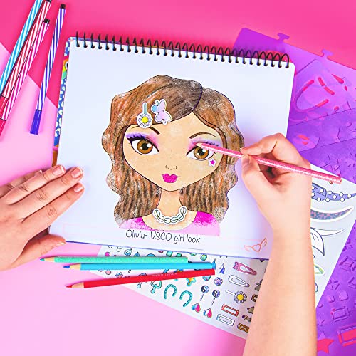 Makeup & Hair Design Sketch Portfolio for Kids