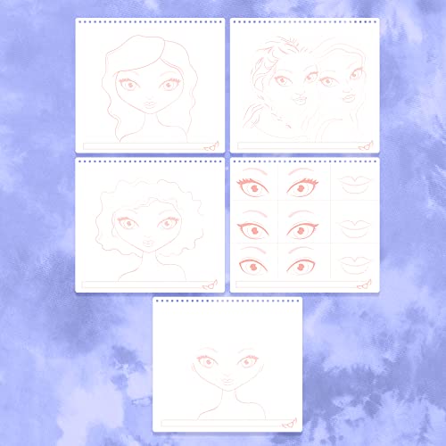 Makeup & Hair Design Sketch Portfolio for Kids