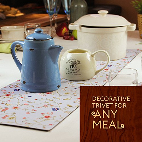 Trivetrunner: Heat-resistant Table Runner for Hot Dishes (Spring Floral)