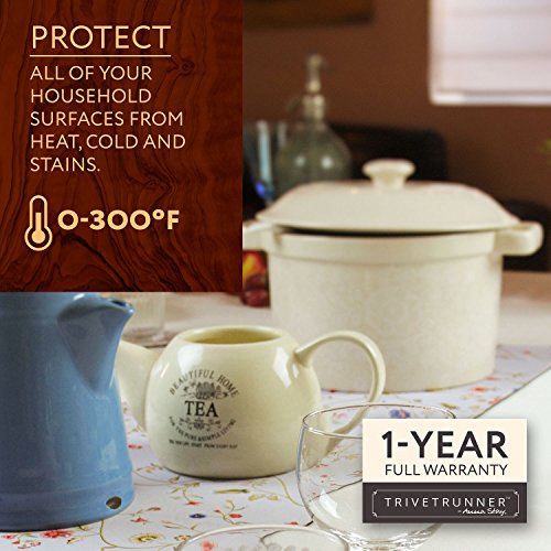 Trivetrunner: Heat-resistant Table Runner for Hot Dishes (Spring Floral)