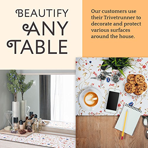 Trivetrunner: Heat-resistant Table Runner for Hot Dishes (Spring Floral)
