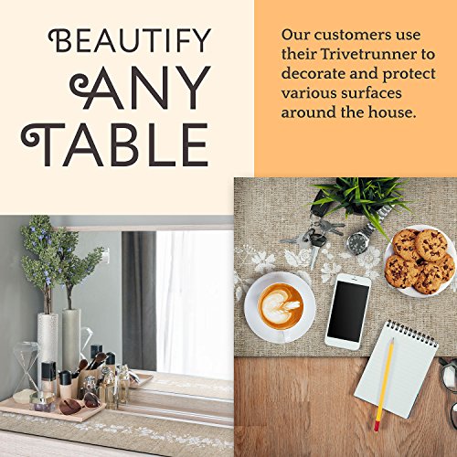 Anna Stay Burlap Table Runners - Heat Resistant & Anti-Slip