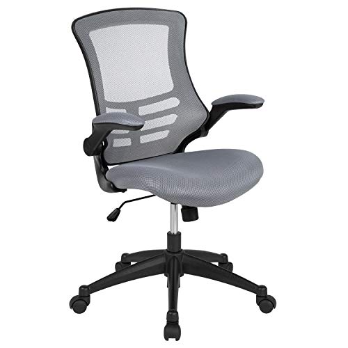 Ergonomic Mid-Back Office Chair - Dark Gray Mesh
