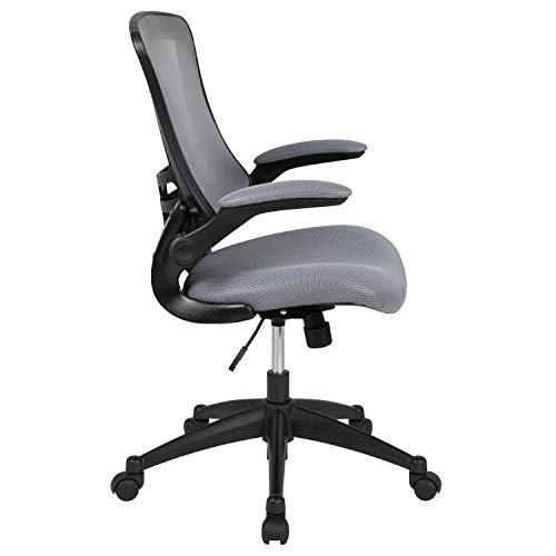 Ergonomic Mid-Back Office Chair - Dark Gray Mesh