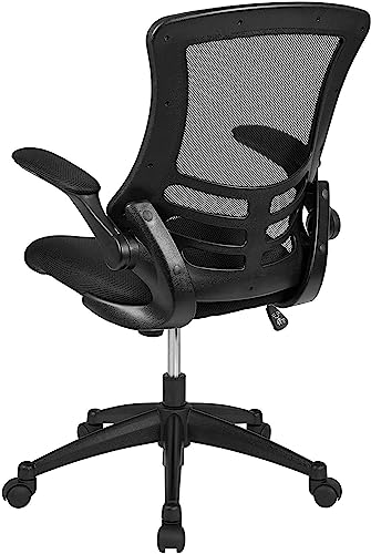 Kelista Mid-Back Black Mesh Swivel Office Chair