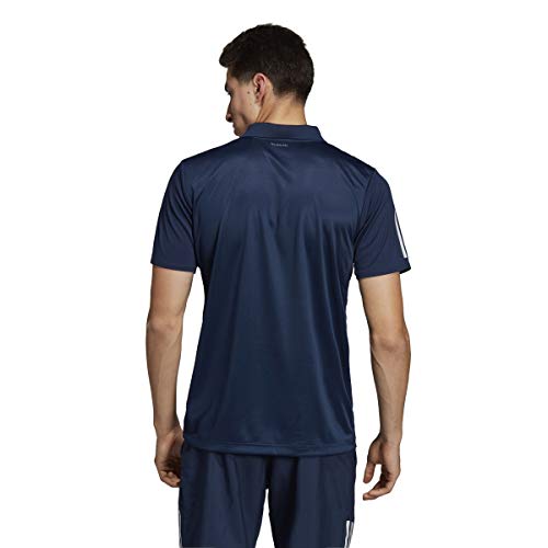 adidas Men's Club 3-Stripes Tennis Polo Shirt, Collegiate Navy/White, Small
