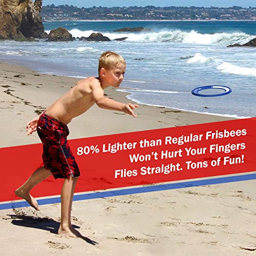 Activ Life Kid's Flying Rings [2 Pack] Fly Straight & Don?t Hurt - 80% Lighter Than Standard Flying Discs - Replace Screen Time with Healthy Family Fun - Get Outside & Play! Made in USA