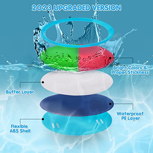 Toss and Catch Ball Game Outdoor Game for Kids Backyard Games Beach Game for Kids Children's Day Gift (Upgraded) (4 Paddles 4 Balls)