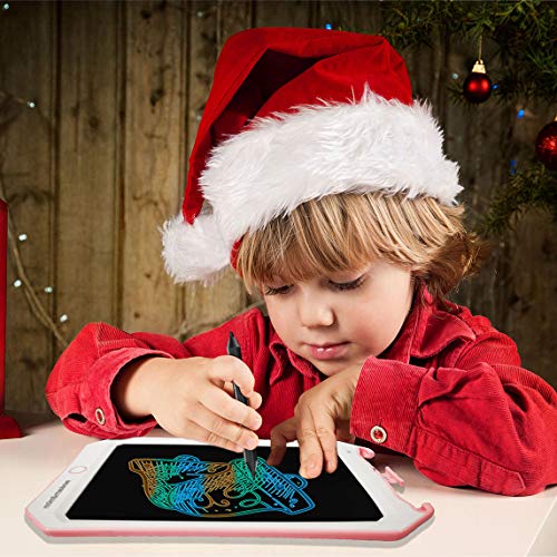 8.5 inch Writing &Drawing Board Doodle Board Toys for Kids, Spring& Birthday Gift for 4-5 Years Old Kids & Adults Color LCD Writing Tablet with Stylus Smart Paper for Drawing WriterÂ (Pink-White-ccÂ )