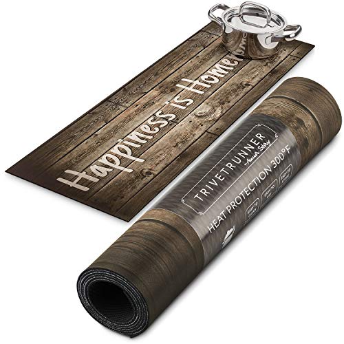Rustic Wood Table Runner - Heat Resistant, Anti Slip