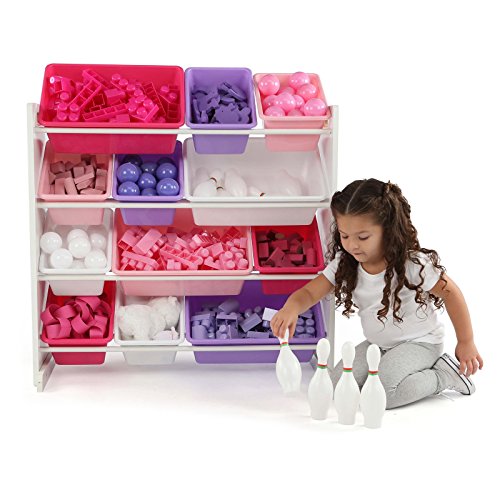Tot Tutors Kids' Toy Organizer With Storage Bins, Espresso