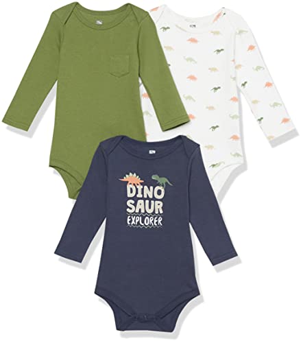 Hudson Baby Unisex Baby Cotton Long-sleeve Bodysuits