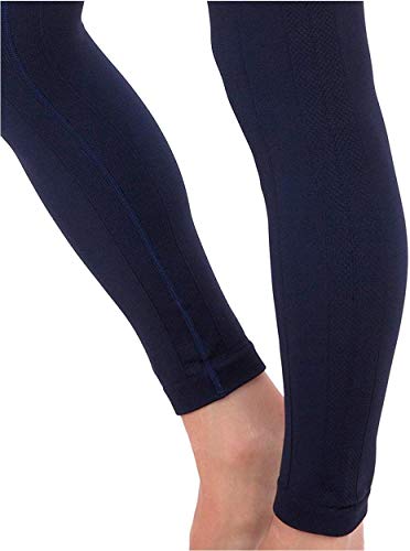 High Waist Compression Leggings for Women - Navy M