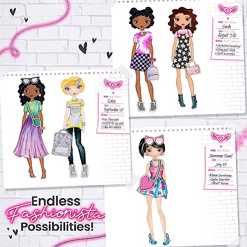 Fashion Angels Fashion Design Sketch Portfolio (11451) Full Size Sketch Book, Fashion Coloring for Kids,Brown/A