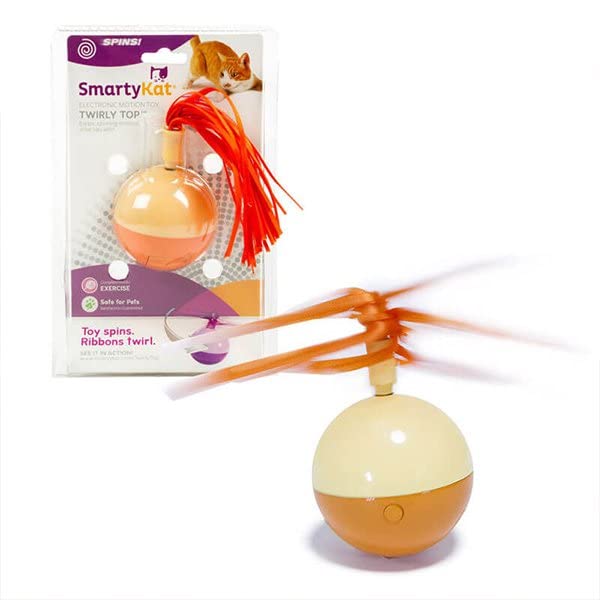 SmartyKat Twirly Top Electronic Motion Ball Cat Toy