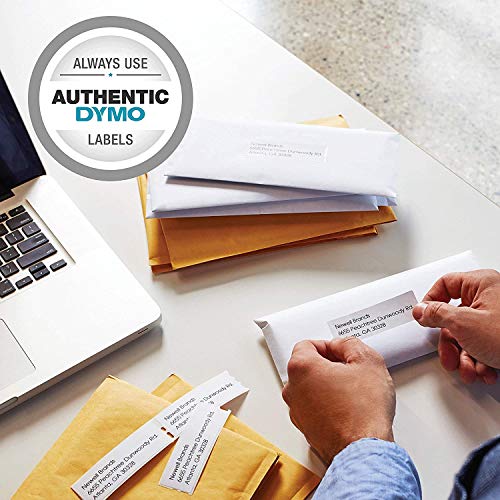 DYMO LabelWriter 450 Turbo Label Maker with 3 Bonus LW Label Rolls (700 Address & 300 Shipping), White, Self-Adhesive