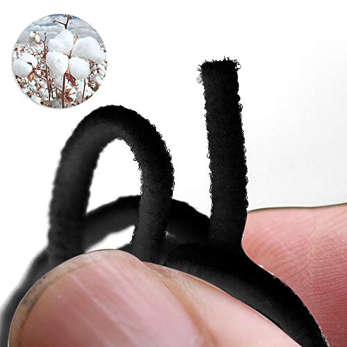 White Braided Elastic Bands for Sewing - 50 Roll