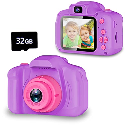 Seckton Kids Selfie Camera with 32GB SD Card - Purple