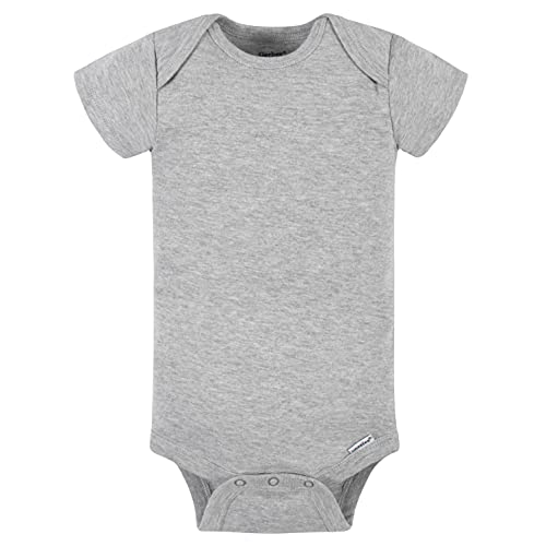 Gray Gerber Baby 5-Pack of Onesies, 0-3 Months