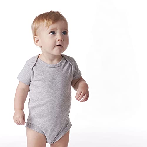 5-Pack Gray Onesies Bodysuits, 6-9 Months, Gerber Baby