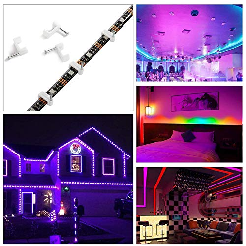 Tingkam Led Strip Lights Kit 32.8 Ft (10m) 300leds Waterproof 5050 SMD RGB LED Flexible Lights with 44key ir Controller and Power Supply for Home,Kitchen,Trucks,Sitting Room and Bedroom Decoration.