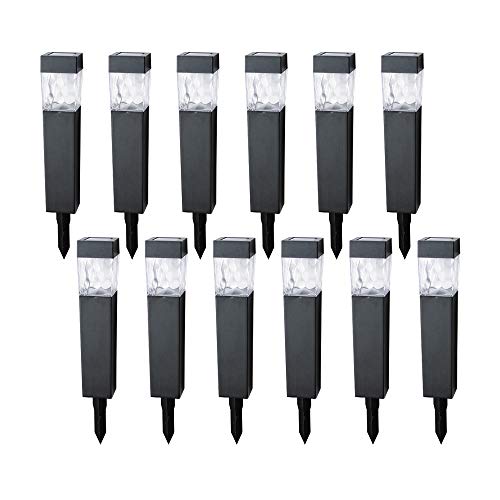 12-Pack Solar LED Garden Lights for Lawn, Patio & Yard